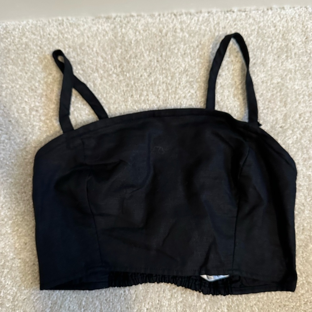 Gap linen crop top